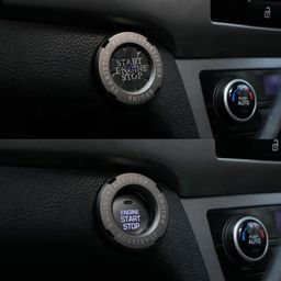Grodd Car Engine Start Stop Switch Button Cover Auto Button Protective Cover Ring Sticker Decoration Universal for All Cars Start Stop button option (1 Pcs,Red Color) image 3