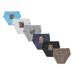 Red Rose Boys Pack Of 6 Justice League Cotton Basic Briefs-picture-48