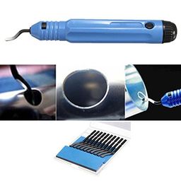 Generic 1pcs NB1100 Burr Handle With 10pcs HSS BS1010 Blades Deburring Tools Set image 2