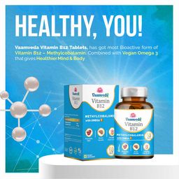 Vaamveda Vitamin B12,  60 tablet(s)  Methylcobalamin Methyl Supplements  image 4