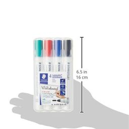 Staedtler Lumocolor 351 WP4 Bullet Tip Whiteboard Marker - Pack of 4 (Assorted) image 3