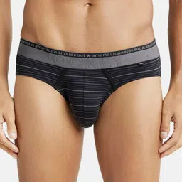 Jockey Striped Mid-Rise Basic Briefs US67-0105-BLACK-picture-30