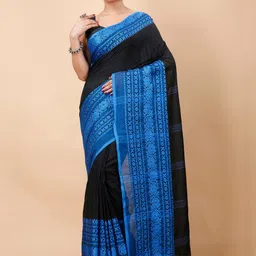 Ruuprekha Woven Design Ethnic Motifs Khadi Cotton Saree-image-38