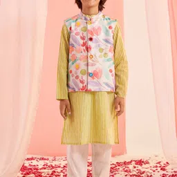 pspeaches Boys Printed Regular Kurta with Pyjamas-46