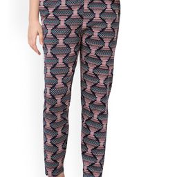 LAASASPORTS Women Printed Cotton Lounge Pants-image-28