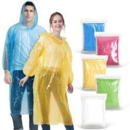 paryavaran Unisex Disposable Rain Card for Emergency Use Waterproof with Smallest Pocket Size| Easy to Carry & and Reusable 2 3 time wear Thin Plastic Multi Color Free Size image 2