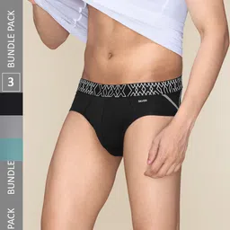 XYXX Men Pack of 3 Super Combed Cotton Sprint Briefs-XYBRF3PCKN851-image-16