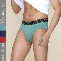 XYXX Men Pack Of 3 Combed Cotton Basic Briefs XYBRF3PCKN856-image-33