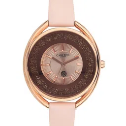 Carlton London Women Rose Analogue Watch CL029RROBG-image-52
