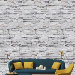 Jaamso Royals Grey Printed Self-adhesive & Waterproof Peel & Stick Wallpaper-image-50