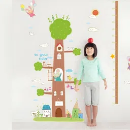 Asian royal Brown & Green Printed Self Adhesive Wall Sticker-image-48