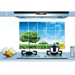 Jaamso Royals Blue Printed Self-Adhesive Water Proof Wall Sticker-image-72