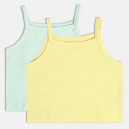 MINI KLUB Infant Girls Pack Of 2 Cotton Camisole-image-96
