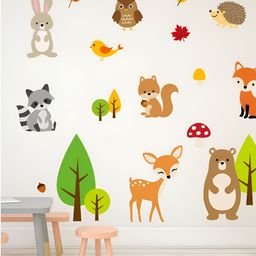 Jaamso Royals Green & Orange Coloured Printed Waterproof Decals & Stickers-45