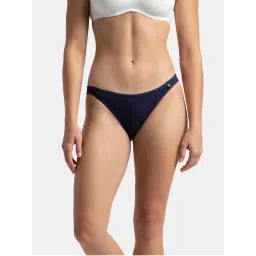 Jockey SS02 Women Super Combed Cotton Elastane Low Waist Bikini - Classic Navy-picture-7