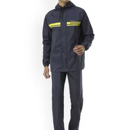 Zeel Striped Waterproof Rain Jacket-image-36