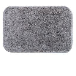 Pano Grey Solid 2400 GSM Anti-Skid Bath Rug With Contour-21