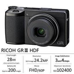 RICOH GR III HDF, Expansion Model of The existing GR Series with a Built-in Highlight Diffusion Filter, Digital Compact Camera with 24MP APS-C Size CMOS Sensor, 28mmF2.8 GR Lens (in The 35mm Format) image 2