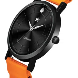 CRESTELLO Men Round Dial & Analogue Multi Function Watch CRCS-BK028-ORN-GRN image 2