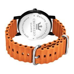 CRESTELLO Men Round Dial & Analogue Multi Function Watch CRCS-BK028-ORN-GRN image 5