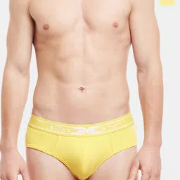 BODYX Men Pack Of 2 Cotton Basic Briefs BX10B-BUTTER-CUP-2PCS-S-picture-5