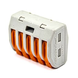 PCT-215 0.08-2.5mm 5 Pole Wire Connector Terminal Block with Spring Lock Lever for Cable Connection image 4
