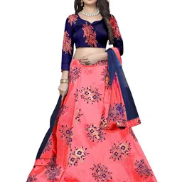 Rujave Woven design Semi-Stitched Lehenga & Unstitched Blouse With Dupatta-picture-14