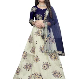 Rujave Woven Design Semi-Stitched Lehenga & Unstitched Blouse With Dupatta-picture-17