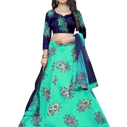 Rujave Ethnic Motifs Woven Design Semi-Stitched Lehenga & Unstitched Blouse With Dupatta-picture-17