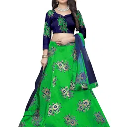 Rujave Semi-Stitched Lehenga & Unstitched Blouse With Dupatta-picture-12