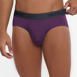 FREECULTR Men Purple Solid 3X Anti-Microbial Air-Soft Micromodal Basic Briefs FC-XT-B-TV-image-43