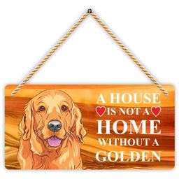 CVANU Brown Home Quote Painted Rectangle Wooden Sign Board-picture-13