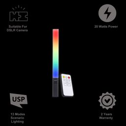 Digitek DSL 20W RGB LED Light Wand with Remote for Photography, Videography & Live Streaming (Easy Buttons Control) image 3
