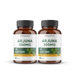Ayuvya Set Of 2 Arjuna Capsules For Immunity Booster - 60 Capsules Each-1