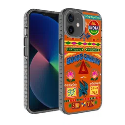 DailyObjects Orange-Colored Sirf Tum Truckback Stride 2.0 iPhone 12 Case Cover image 1