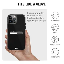 DailyObjects Black Loading Dialog Stride Printed IPhone13 Pro Back Case image 4