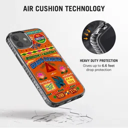 DailyObjects Orange-Colored Sirf Tum Truckback Stride 2.0 iPhone 12 Case Cover image 4
