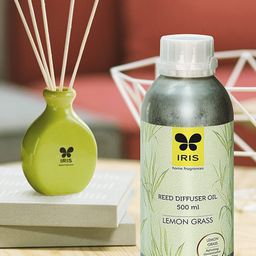 Iris Green Lemongrass Reed Aroma Oils-22