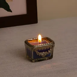 Decor de Maison Black & Silver Toned Textured Black Velvet Scented Jar Candle-picture-14