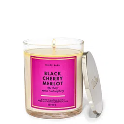 Bath & Body Works Black Cherry Merlot Signature Single Wick Scented Candle - 227g-31