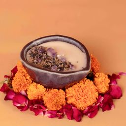 The Orby House Purple Ceramic Diya Jar Candle-image-96