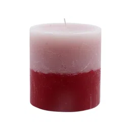 ExclusiveLane Handmade Rose Scented Pillar Candle (30 Hour Burn Time) image 2
