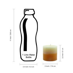 ExclusiveLane Neroli Nostalgia Handmade Scented Pillar Candle (30 Hour Burn Time) image 4