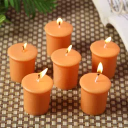 HOSLEY Set Of 6 Orange Tropical Mist Highly Fragranced Votive Candles-17