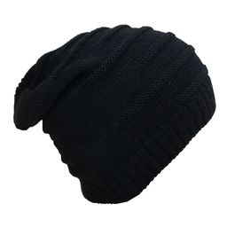 Gajraj Black Self Design Acrylic Beanie Cap-75