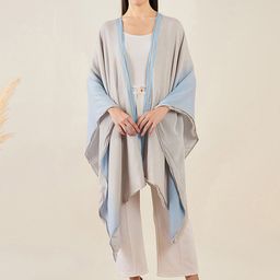 First Resort by Ramola Bachchan Asymmetric Open Front Longline Shrug-42