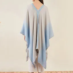 First Resort by Ramola Bachchan Asymmetric Open Front Longline Shrug image 4