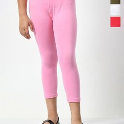 BAESD Girls Pack Of 4 Mid-Rise Capris-43
