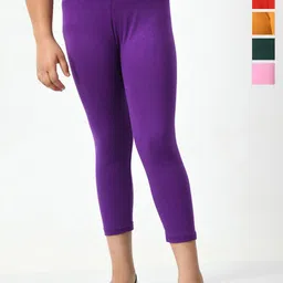 BAESD Girls Pack Of 5 Regular Fit Capris-image-40