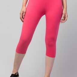 Apraa & Parma Women Pink Skinny Fit Capris-image-19